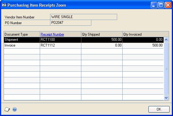 PART 5 INQUIRIES AND REPORTS will be displayed in the Purchase Order Item Inquiry scrolling window and you can view items using your item number.