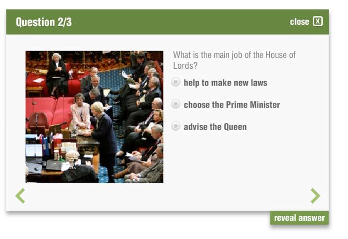 4. House of Lords From the main menu, click on House of Lords. You are now in the House of Lords Chamber.