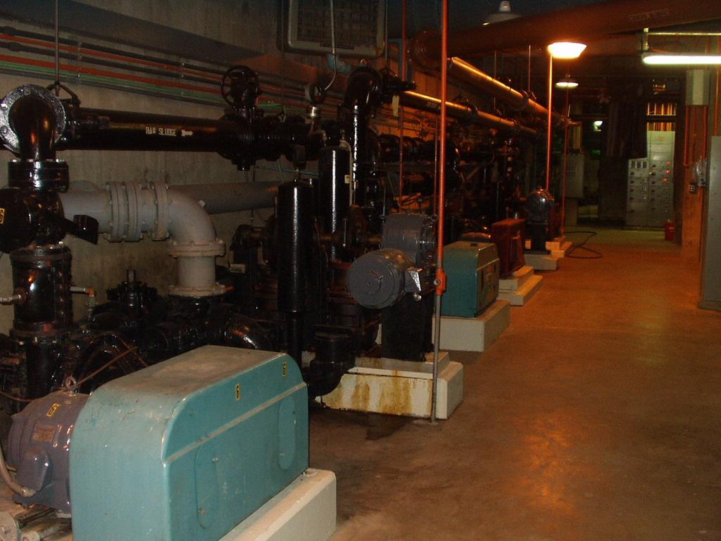 Page 10 10. Pumping Equipment Flow Stream Pumped: Primary Sludge Wemco No. of Pumps: 4 HP: 15 Capacity: 75 gpm Head: 50 ft.