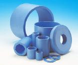 THORDON GRADES AND CONFIGURATIONS ThorPlas (blue) is a non-elastomeric, homogeneous material developed by Thordon specifically as a full form high pressure bearing.