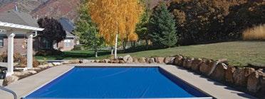 Latham Pool Products offers mesh covers for maximum drainage and solid covers that block 100% of sunlight in a variety of material weights and colours.