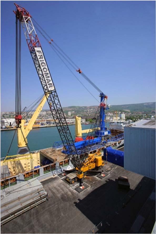 4. INTERNATIONAL FREIGHT FORWARDERS 3/4 OWNED EQUIPMENT 450 tons capacity shore crane 36 axles