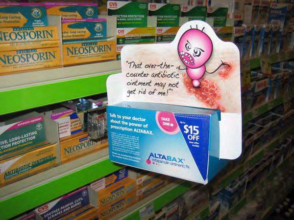- Solutions at the Shelf Overactive Bladder 23 programs, 5 brands Reinforce advertising campaign messages vs. control: 8.