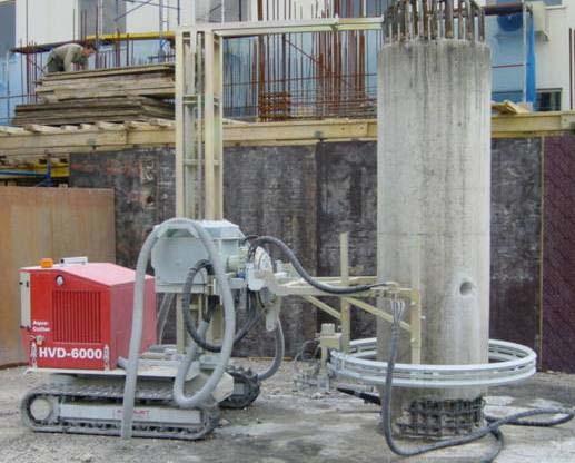 Typical Hydro-demolition Pile Breaker This method of pile breaking can in theory be adopted for all types of bearing and wall piles and diaphragm walls.