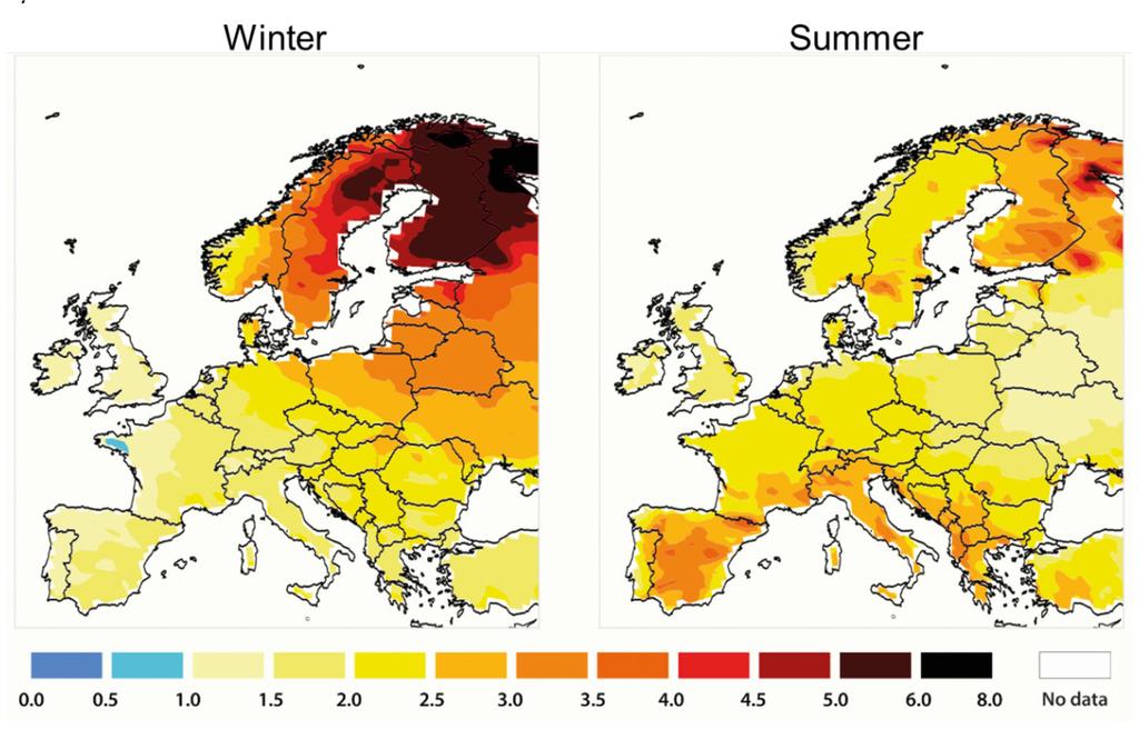 IMPACT OF DESERTIFICATION IN THE EU Even if the objective of the Paris Agreement is achieved keeping the rise in global temperature this century well below 2 C temperatures will increase by far more
