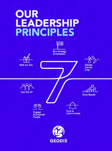 our 7 Leadership principles as foundations. WANT TO KNOW MORE ABOUT GEODIS?