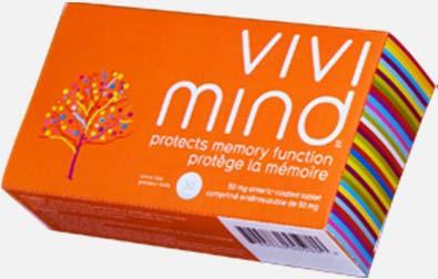 VIVIMIND Nutraceutical for memory protection Health Claims Canada: Protects the hippocampus Italy: Enhances cognitive function and memory Regulatory Approval Partnerships Regulatory approval in Italy