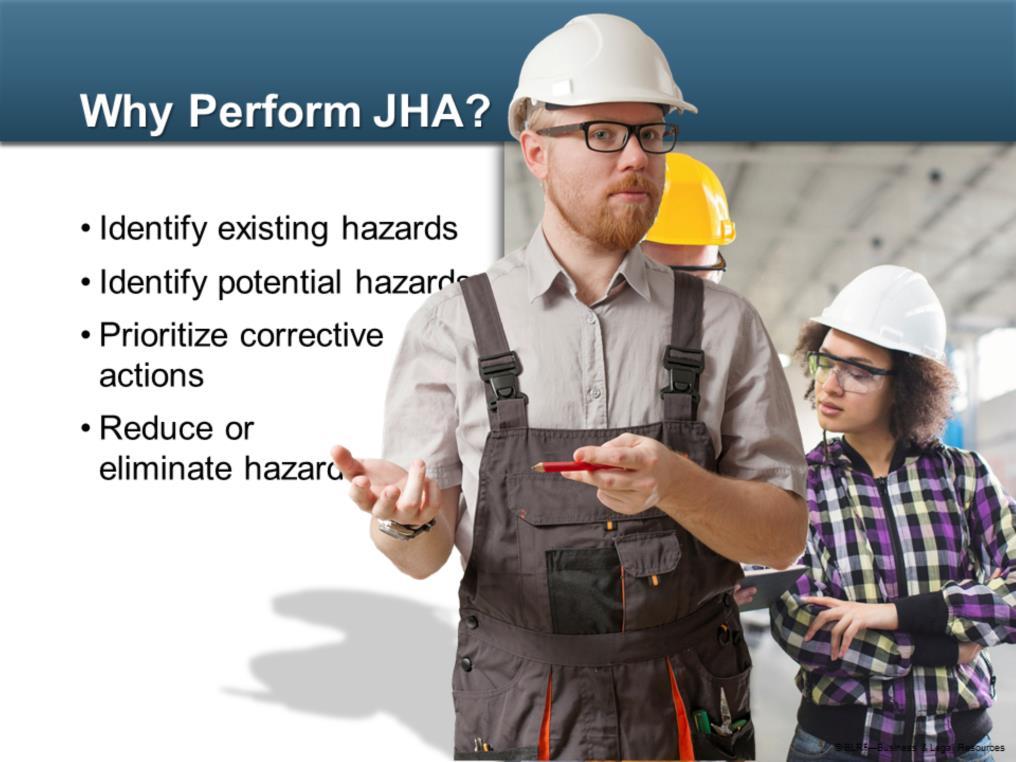 Why perform job hazard analysis? Well, we ve already partly answered that question. But let s look more closely.