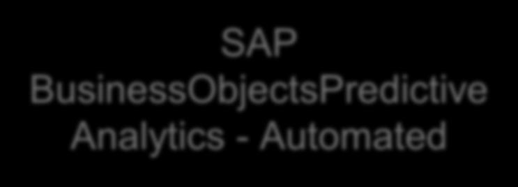 SAP BusinessObjectsPredictive Analytics - Automated