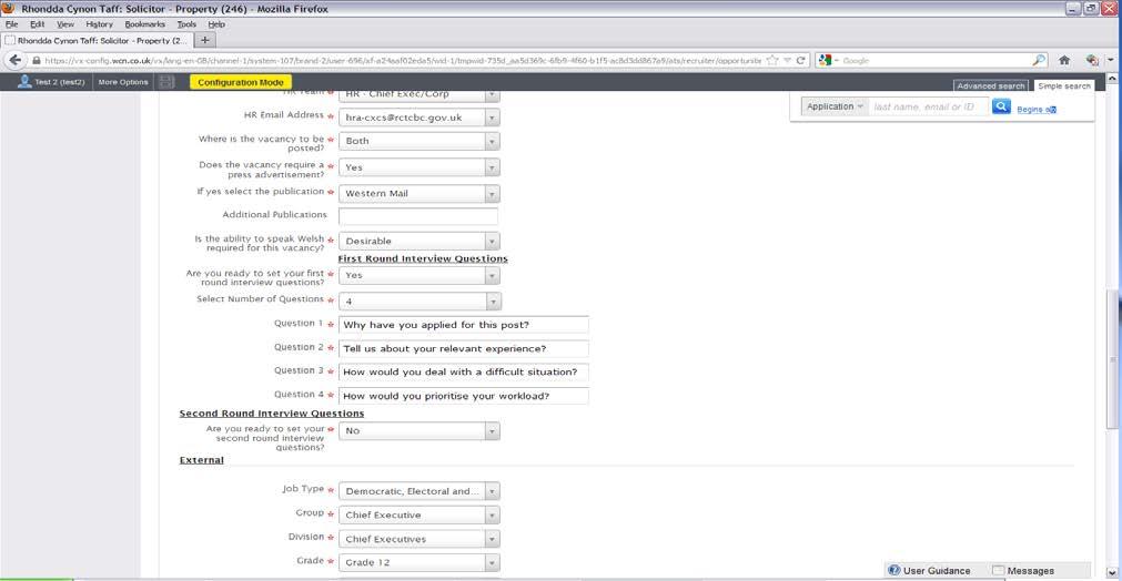 Enter your interview questions When you have entered the questions scroll to the bottom of the