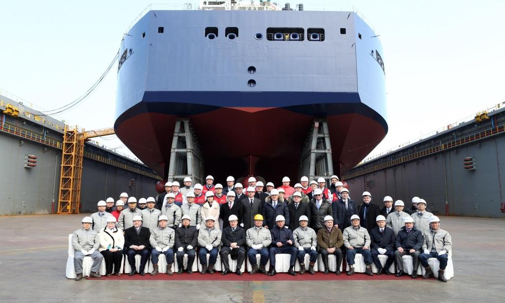 First Yamal LNG Vessel - Success for All Participants of the Project The construction of the prototype vessel started at DSME