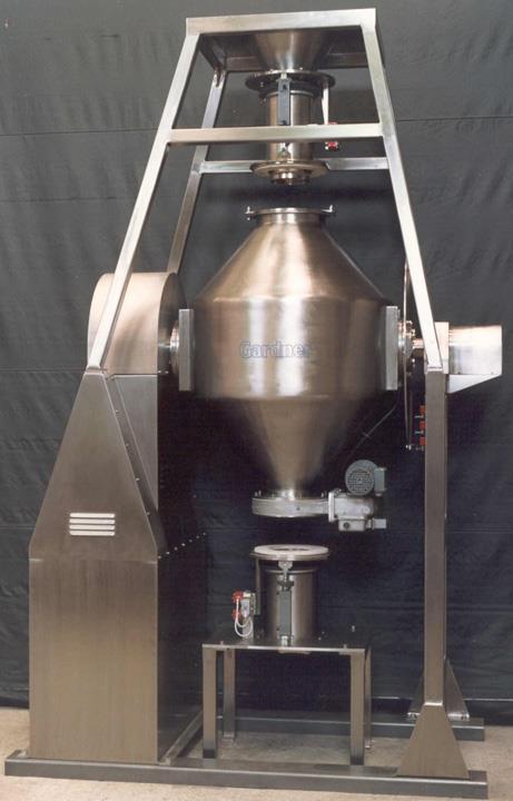 Since metal powders are abrasive, mixers rely on the rotation or tumbling of enclosed
