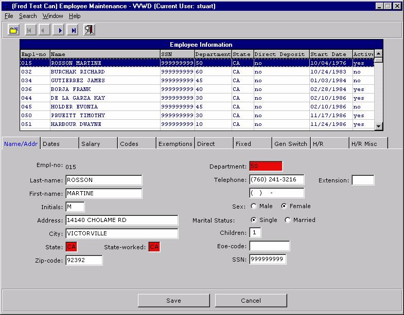Payroll Managing Employees All pertinent employee information can be maintained. Track historical and demographical data from one screen with links to the Human Resources module.