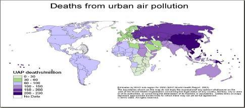 Urban Air Pollution Whether air pollution develops depends on topography and meteorological conditions Determine the rate at which pollutants are transported away and converted to harmless compounds.