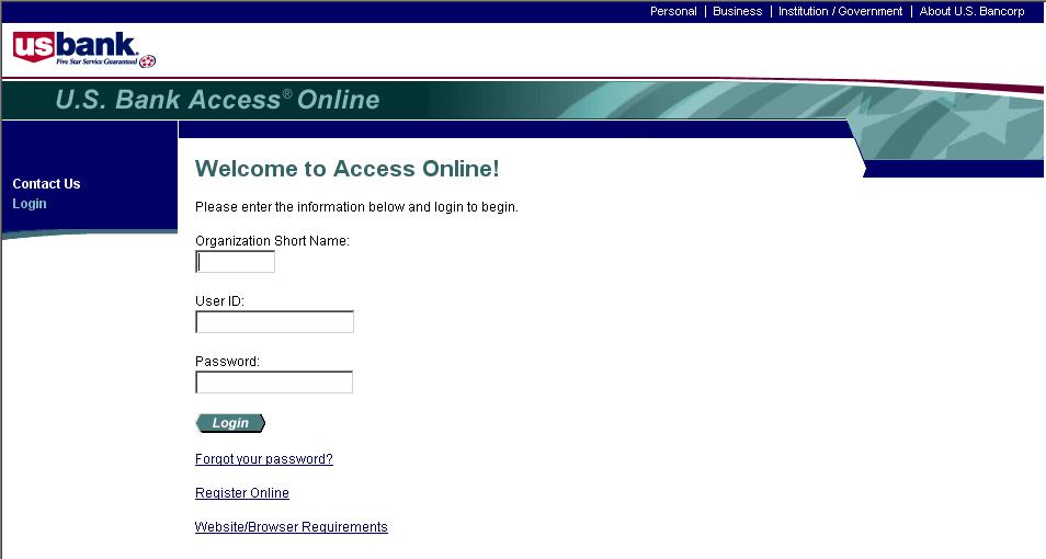 Get Started Getting started in U.S. Bank Access Online is quick and easy.