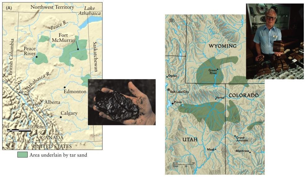 Unconventional hydrocarbons Tar sands: