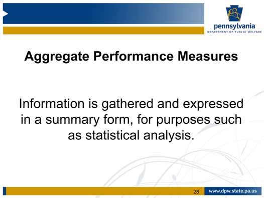 We should also distinguish between aggregate performance measures and sentinel events.