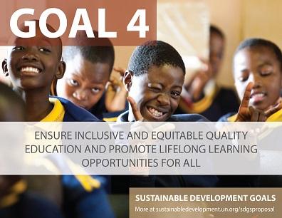 Goal 4: Ensure inclusive and equitable quality education and promote lifelong learning opportunities for all Enrolment in primary education in developing countries has reached 91%, but 57 million