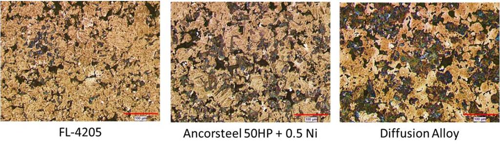 (etchant 2 v/o nital: 4 w/o picral) Fig 9: Etched microstructure for the core region of the heat treated 38 mm diameter cylindrical compacts.