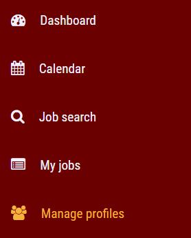 Navigation Applicant will have the following Navigation to Utilize: Dashboard is an overview of jobs, jobs applied and accepted Calendar shows applicants of upcoming interviews.