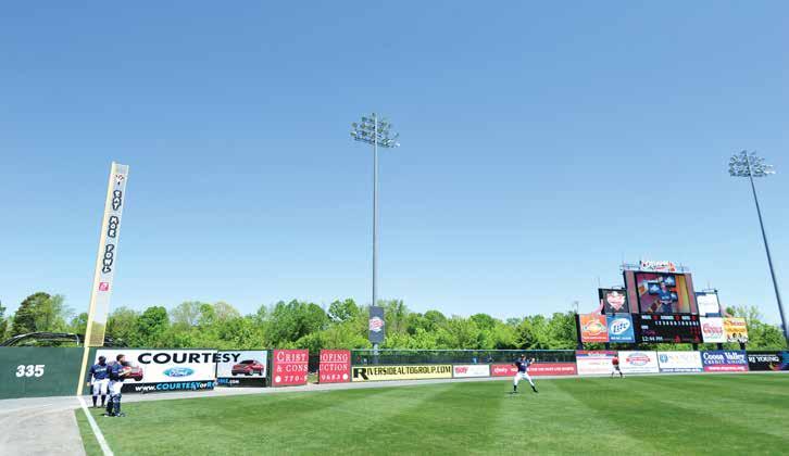 Outfield Billboard Your outfield billboard will be seen before a captive audience each home game for 70 nights