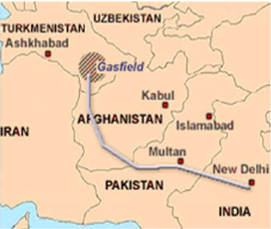 TAPI Gas Pipeline Project The Turkmenistan-Afghanistan- Pakistan-India (TAPI) natural gas pipeline project is aimed at transferring up to 33 billion