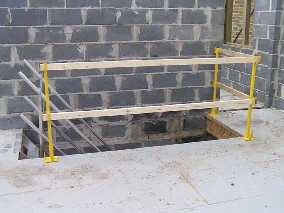 Preventing falls and serious injuries by providing edge protection to stairwells and floor openings is a key requirement to the Work at Height regulations 2005 Suitable Edge