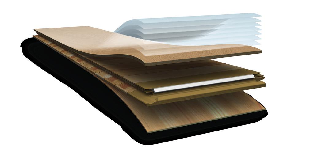 Quick-Step Timber consists of 3 layers of stable, hard and durable wood with a protective finish applied in the factory!