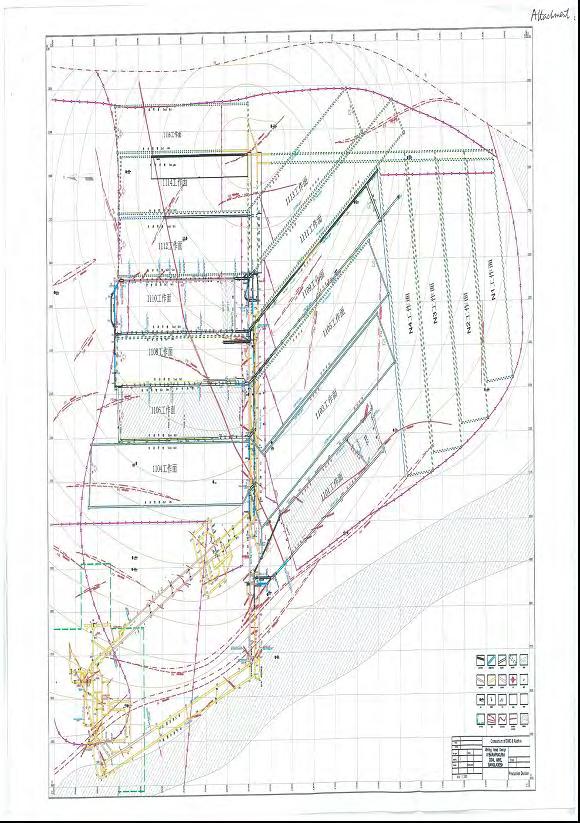 Source: Barapukuria Coal Mining Company Ltd. Fig. 4-5 Barapukuria Coal Mine Map 1 1 The working face specifications; the face length: 100 to 160m the footage length: approx.
