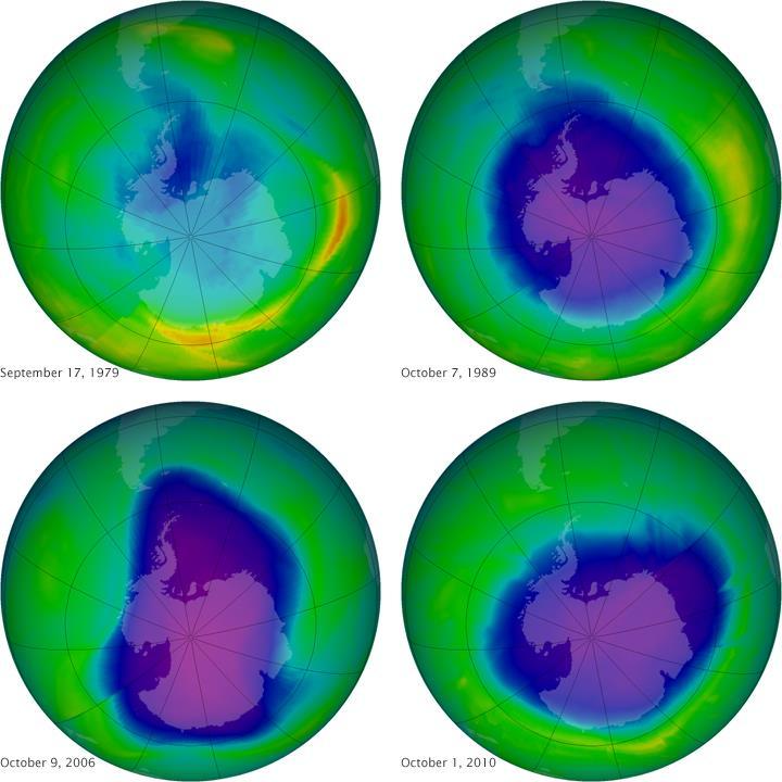 The Ozone Hole through Time 194 DU