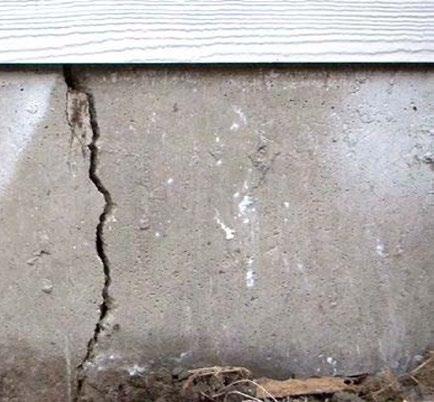 INSIDE Your Home Check for Foundation Cracks Cracks can form in the foundation of your home from normal wear over time, after enduring many storms
