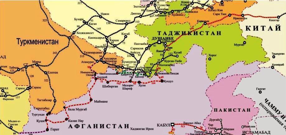 17 Proposed standard gauge rail transit corridor, Kashgar China to Islamic Republic of Iran, via Kyrgyzstan,