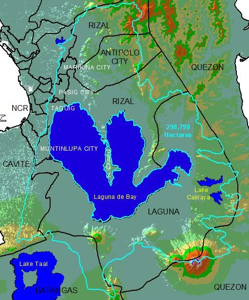 LEGEND: Project Location Laguna De Bay Watershed