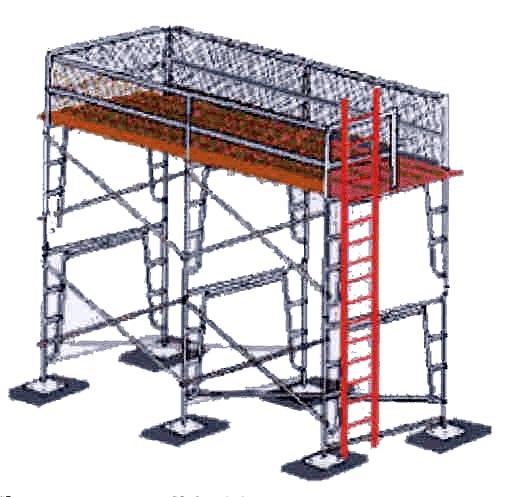 Scaffold User Supported Scaffolds Supported scaffolds consist of one or more platforms supported by outrigger beams, brackets, poles, legs, uprights, posts, frames, or similar rigid support.