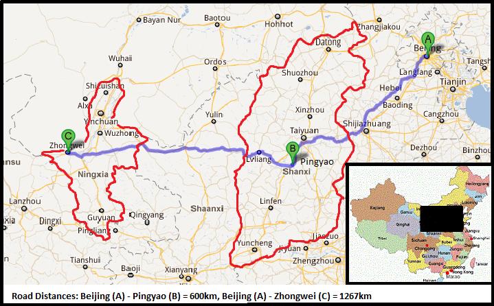 Plant locations Location of magnesium plant in Pingyao (B) (dolomite quarry located 30km from Pinyao