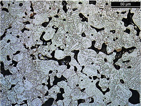 The microstructure of the 410HT grade is shown in Figure 7. The material exhibited a martensitic microstrcuture.