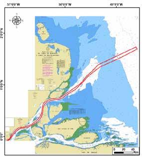 From 16 to 21 of October PIANC COPEDEC IX - 2016 Port Engineering Figure 1: Amazon North approach channel (red line), Brazil.