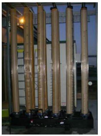 MICROBIAL FUEL CELL SCALING UP PROBLEM The large MFC reactor at Foster s Brewery in Queensland, Australia Keller & Rabaey 2008 NYSERDA/WERF