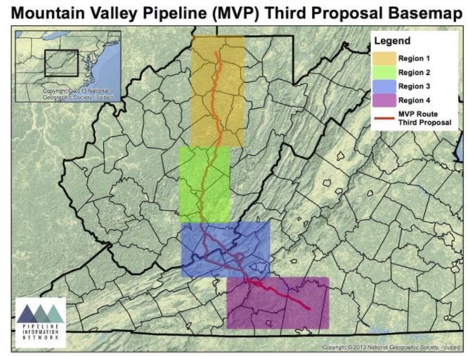 0 Bcfd from Equitrans Pipeline in WV to Transco Zone 5 Starts Operation: November 2018 Capacity