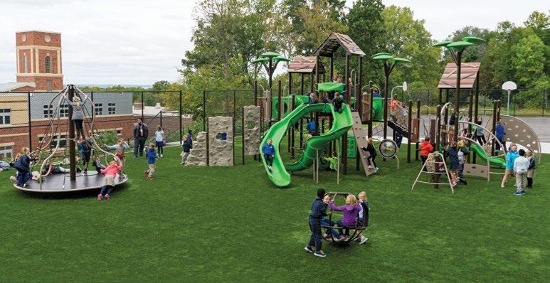 Burke Turf Safety Surfacing The Ultimate Play Surface Burke Turf Burke Turf Backing Burke Turf Infill Burke Turf Pad Burke Turf is the perfect surfacing option for your Burke playground.