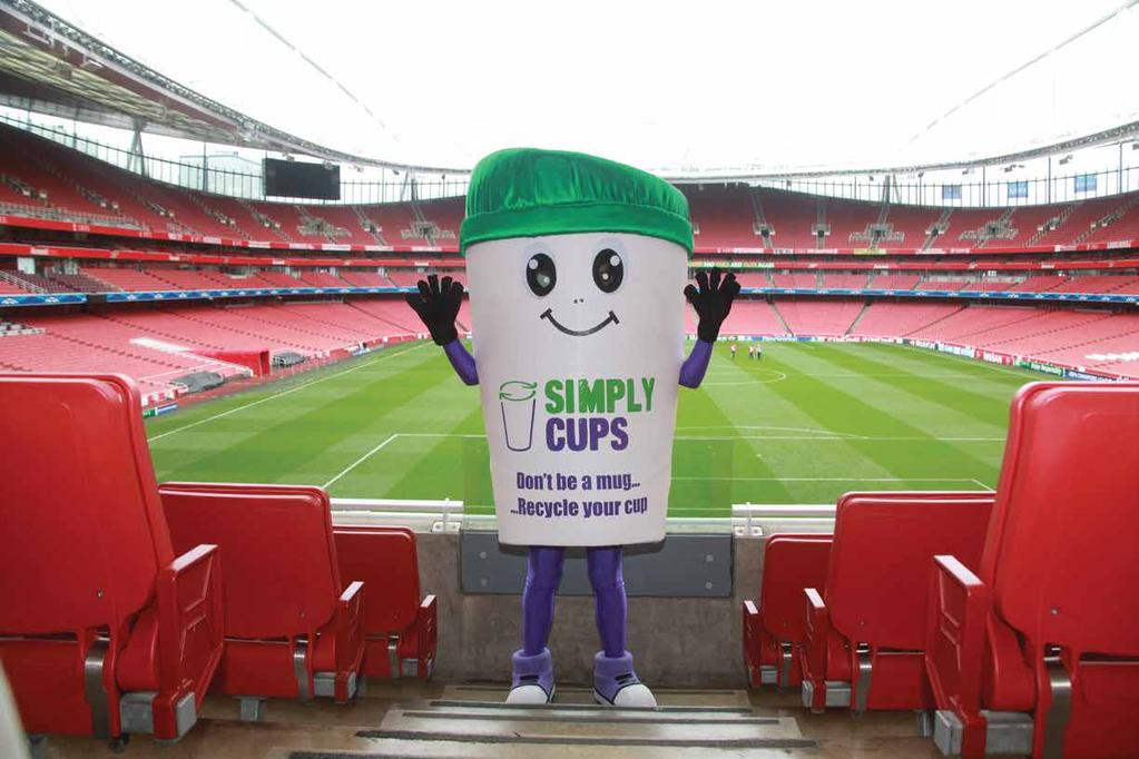 ANNUAL REPORT LAUNCHING SIMPLY CUPS Simply Cups launched at the Emirates Stadium in August 2015 with a commitment to provide paper cup manufacturers,