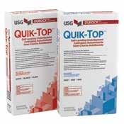 SELF-LEVELING UNDERLAYMENTS USG DUROCK QUIK-COVER SELF-LEVELING UNDERLAYMENT Extremely fast-drying calcium aluminate product Proprietary engineered cement technology Fast-track solution