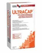 SELF-LEVELING UNDERLAYMENTS USG DUROCK ULTRACAP SELF-LEVELING UNDERLAYMENT Series Portland cement-based/ideal over concrete and wood Produces a smooth, crack-resistant surface Fast setting - allows