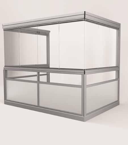 Vision frontage - Balco s folding glass system with no frames or corner posts Vision is the most robust and quiet frameless