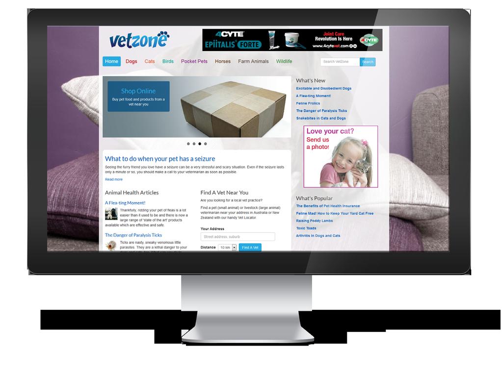 ONLINE ADVERTISING VETZONE VetZone is a managed directory of veterinary practices which is designed to help Australian consumers find their nearest vet.