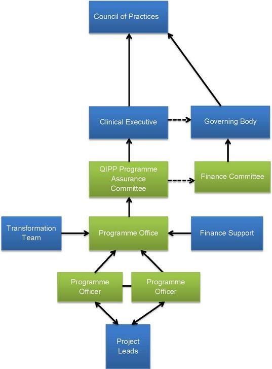 3. Governance Diagram 1 describes the governance arrangements for project management within the CCG.