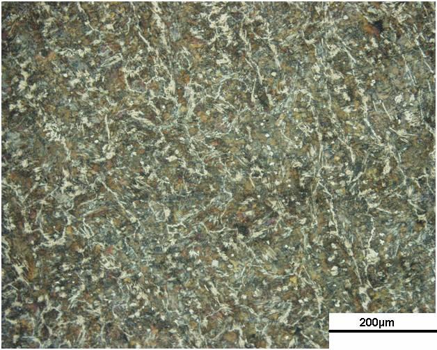 Fig. 3 Microstructure of weld metal, PFZ and HAZ of the specimen