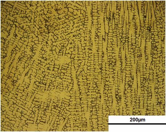 This electrode was used with a preheat temperature of 100 C. 3.4.1.1 Microstructure Microstructures of the cross section after welding are shown in Figs. 11-13.