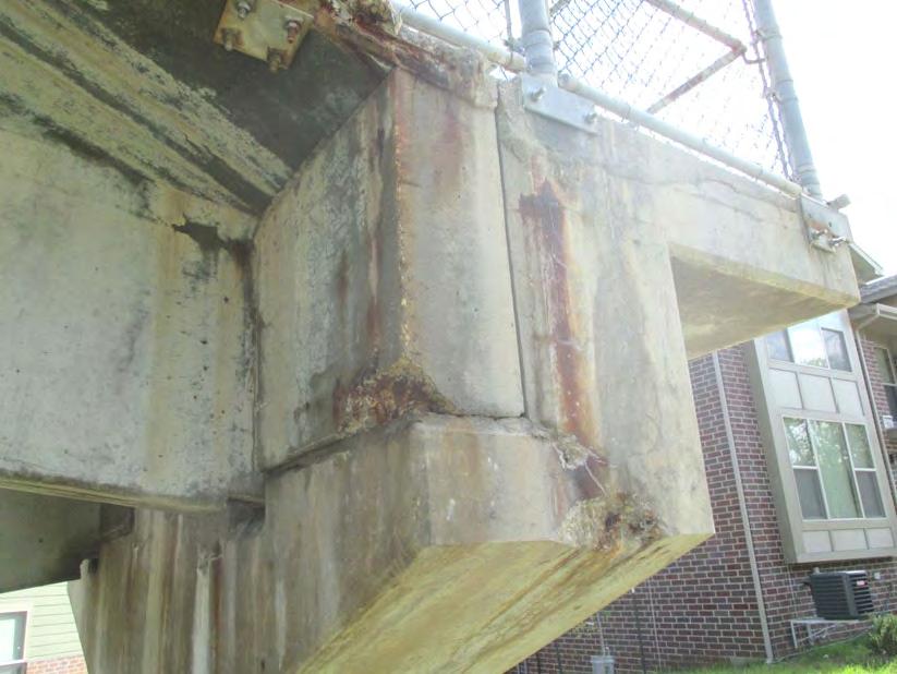 north approach ramp - deterioration