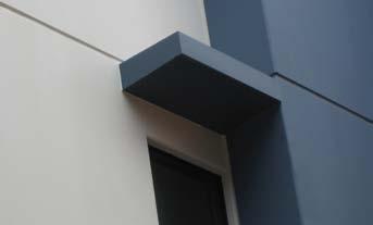 Incorporate them as a design feature along the facade of a building to add depth and design